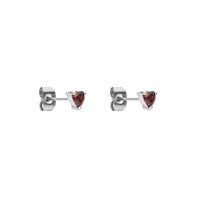 Purelei Boucles d'oreilles cœur femme – Clous élégants zircone rouge, acier inoxydable doré, argenté, or rose, bijoux romantiques occasions spéciales et quotidien - Publicité Purelei Boucles d'oreilles cœur femme – Clous élégants zircone rouge, acier inoxydable doré, argenté, or rose, bijoux romantiques occasions spéciales et quotidien - Publicité