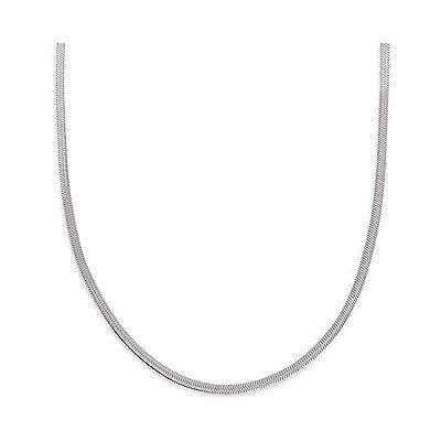SINGULARU Collier Lisse S. Acier inoxydable ou acier inoxydable plaqué or 8 Kt. Chaîne plate de 40 cm avec extension. Bijoux pour femme. Publicité SINGULARU Collier Lisse S. Acier inoxydable ou acier inoxydable plaqué or 8 Kt. Chaîne plate de 40 cm avec extension. Bijoux pour femme. Publicité