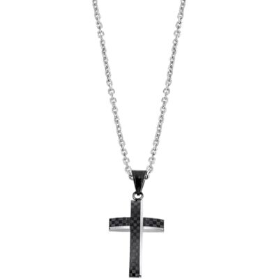LOTUS STYLE Collier modèle de la collection Men In Black en acier pour homme - Publicité LOTUS STYLE Collier modèle de la collection Men In Black en acier pour homme - Publicité