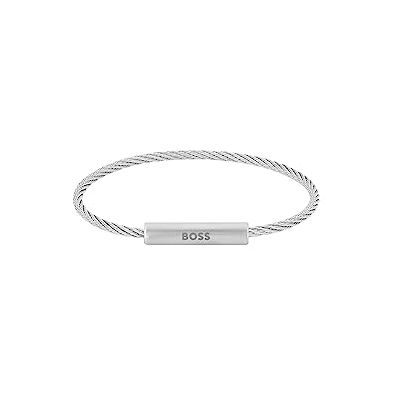 BOSS Jewelry Bracelet en fil métallique pour Homme Collection ALEK en Acier inoxidable - Publicité BOSS Jewelry Bracelet en fil métallique pour Homme Collection ALEK en Acier inoxidable - Publicité