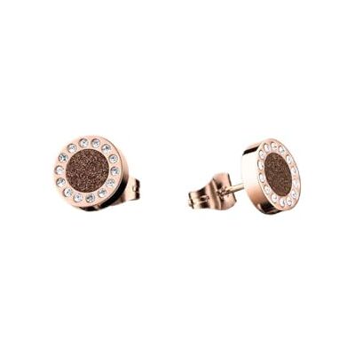 BERING Arctic Symphony Boucles D'Oreilles Pour Femme En Acier Inoxydable Or Rose Brillant - Publicité BERING Arctic Symphony Boucles D'Oreilles Pour Femme En Acier Inoxydable Or Rose Brillant - Publicité