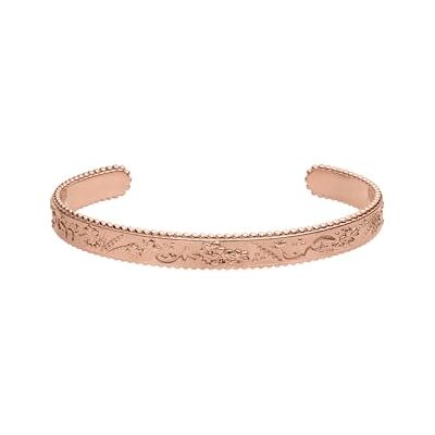 Purelei Bracelet vintage Love Imperméable et réglable Bracelet texturé avec motif Aloha en acier inoxydable et plaqué or 14 K/18 carats Pièce de déclaration avec charme vintage, S/M, Acier - Publicité Purelei Bracelet vintage Love Imperméable et réglable Bracelet texturé avec motif Aloha en acier inoxydable et plaqué or 14 K/18 carats Pièce de déclaration avec charme vintage, S/M, Acier - Publicité