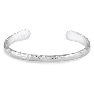 Kuzzoi Bracelet jonc en argent massif pour hommes, argent sterling 925 poli, design marquant, bracelet pour hommes - Publicité Kuzzoi Bracelet jonc en argent massif pour hommes, argent sterling 925 poli, design marquant, bracelet pour hommes - Publicité