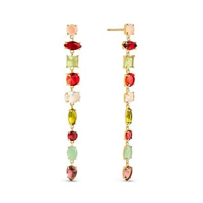 SINGULARU Boucles d'Oreille Drop Orquidea Argent Plaqué Or Bijoux pour femmes - Publicité SINGULARU Boucles d'Oreille Drop Orquidea Argent Plaqué Or Bijoux pour femmes - Publicité