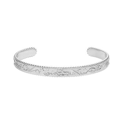 Purelei Bracelet vintage Love Imperméable et réglable Bracelet texturé avec motif Aloha en acier inoxydable et plaqué or 14 K/18 carats Pièce de déclaration avec charme vintage, S/M, Acier - Publicité Purelei Bracelet vintage Love Imperméable et réglable Bracelet texturé avec motif Aloha en acier inoxydable et plaqué or 14 K/18 carats Pièce de déclaration avec charme vintage, S/M, Acier - Publicité