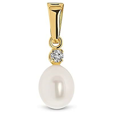MIORE Pendentif Femme or jaune 14 carats (585)– Pendentif Perle et Zircone, Charms pour Collier, Perle d’eau douce blanche 7 mm, Bijou Or hypoallergénique, Bijoux Femme – avec Boite a Bijoux. Publicité MIORE Pendentif Femme or jaune 14 carats (585)– Pendentif Perle et Zircone, Charms pour Collier, Perle d’eau douce blanche 7 mm, Bijou Or hypoallergénique, Bijoux Femme – avec Boite a Bijoux. Publicité