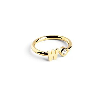 SINGULARU Bague Personnalisé Letter Spark Argent Plaqué Or Bijoux pour femmes - Publicité SINGULARU Bague Personnalisé Letter Spark Argent Plaqué Or Bijoux pour femmes - Publicité