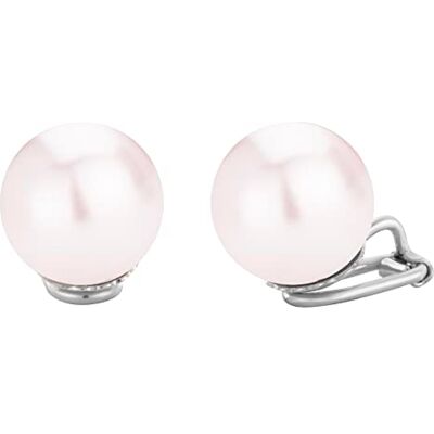 Traveller Boucles d'oreille clip Perle 14mm rose platiné 702114 - Publicité Traveller Boucles d'oreille clip Perle 14mm rose platiné 702114 - Publicité