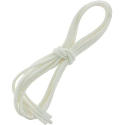 Les Lacets Français. Lacets ronds et épais. 3mm, Coton. Blanc. 75cm FABRIQUE EN FRANCE - Publicité Les Lacets Français. Lacets ronds et épais. 3mm, Coton. Blanc. 75cm FABRIQUE EN FRANCE - Publicité