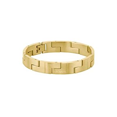 Lacoste Bracelet à Maillons pour Homme Collection CATENA en Or Jaune - Publicité Lacoste Bracelet à Maillons pour Homme Collection CATENA en Or Jaune - Publicité