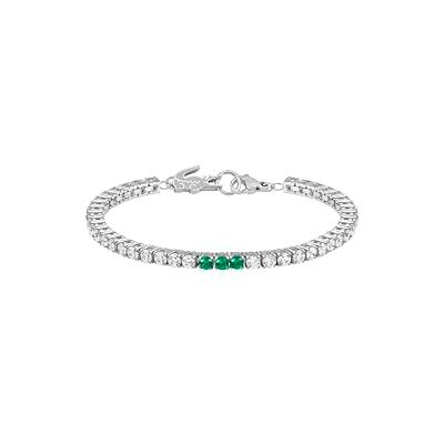 Lacoste Bracelet en Chaîne pour Femme Collection DUCHESS avec Cristaux - Publicité Lacoste Bracelet en Chaîne pour Femme Collection DUCHESS avec Cristaux - Publicité