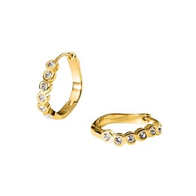 Purelei® Reef Boucles d'Oreilles Créoles en Acier Inoxydable avec Oxyde de Zirconium Blanc Plaqué Or 18K Design Courbé 20mm Curated Ear Bijoux Or/Argent/Or Rose - Publicité Purelei® Reef Boucles d'Oreilles Créoles en Acier Inoxydable avec Oxyde de Zirconium Blanc Plaqué Or 18K Design Courbé 20mm Curated Ear Bijoux Or/Argent/Or Rose - Publicité