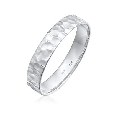 Kuzzoi Bague pour homme (4 mm) massif fabriquée à la main, alliance pour hommes en argent sterling 925, bague de mariage, de fiançailles, d'amitié, bague martelée pour homme, taille 60 – 66 - Publicité Kuzzoi Bague pour homme (4 mm) massif fabriquée à la main, alliance pour hommes en argent sterling 925, bague de mariage, de fiançailles, d'amitié, bague martelée pour homme, taille 60 – 66 - Publicité