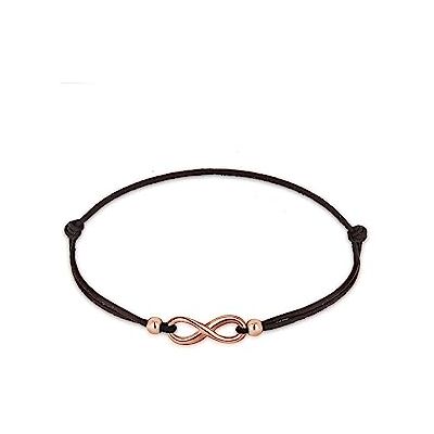 Elli Bracelet Femme Infinity Symbole Tendance avec Bande Textile en Argent Sterling 925 - Publicité Elli Bracelet Femme Infinity Symbole Tendance avec Bande Textile en Argent Sterling 925 - Publicité