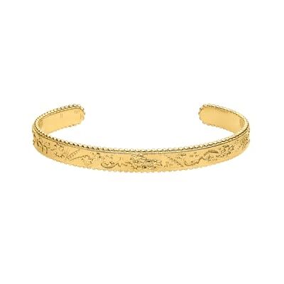 Purelei Bracelet vintage Love Imperméable et réglable Bracelet texturé avec motif Aloha en acier inoxydable et plaqué or 14 K/18 carats Pièce de déclaration avec charme vintage, S/M, Acier - Publicité Purelei Bracelet vintage Love Imperméable et réglable Bracelet texturé avec motif Aloha en acier inoxydable et plaqué or 14 K/18 carats Pièce de déclaration avec charme vintage, S/M, Acier - Publicité