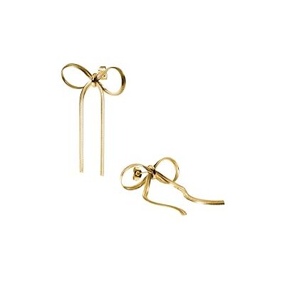 Purelei Boucles d'oreilles avec nœud Imperméables Élégantes boucles d'oreilles en forme de nœud en maille serpent Acier inoxydable et plaqué or 14 K/18 carats Ludique et raffinée pour les - Publicité Purelei Boucles d'oreilles avec nœud Imperméables Élégantes boucles d'oreilles en forme de nœud en maille serpent Acier inoxydable et plaqué or 14 K/18 carats Ludique et raffinée pour les - Publicité