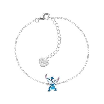 Bracelet Stitch pour femme en argento 925, réglable jusqu’à 18 cm, bijou Disney avec pendentif émaillé bleu, bleu clair, rose et multicolore - Publicité Bracelet Stitch pour femme en argento 925, réglable jusqu’à 18 cm, bijou Disney avec pendentif émaillé bleu, bleu clair, rose et multicolore - Publicité