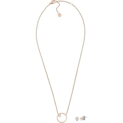 SKAGEN Collier pour femmes en acier inoxydable ou semi-précieux avec fermoir à mousqueton Pendentif anneau - Publicité SKAGEN Collier pour femmes en acier inoxydable ou semi-précieux avec fermoir à mousqueton Pendentif anneau - Publicité