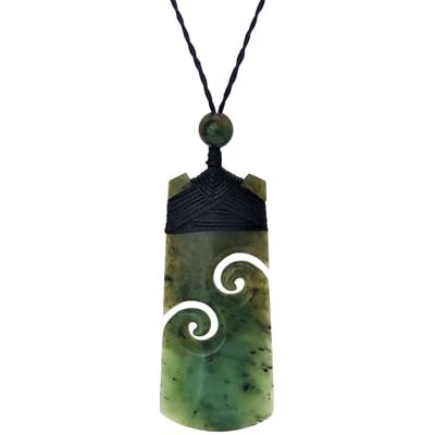 81stgeneration Collier en Jade Néphrite Double Koru Toki Sculpté à la Main Collier Pendentif en Cristal de Pierre Verte de Style Maori Colliers Faits à la Main Bijoux Spirituels - Publicité 81stgeneration Collier en Jade Néphrite Double Koru Toki Sculpté à la Main Collier Pendentif en Cristal de Pierre Verte de Style Maori Colliers Faits à la Main Bijoux Spirituels - Publicité