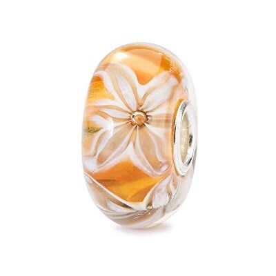 Trollbeads Perle en verre avec fleur, taille unique, Verre, Pas de gemme - Publicité Trollbeads Perle en verre avec fleur, taille unique, Verre, Pas de gemme - Publicité