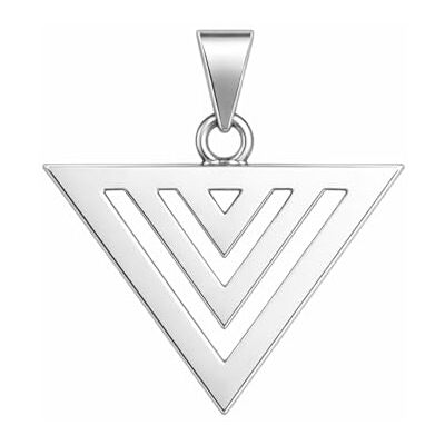 Felicidade Pendentif Triangle de l’Eau en Acier Inoxydable Argenté – Chaîne Offerte – Symbole Sacré & Énergie Spirituelle – Bijou Géométrique Tendance Unisexe - Publicité Felicidade Pendentif Triangle de l’Eau en Acier Inoxydable Argenté – Chaîne Offerte – Symbole Sacré & Énergie Spirituelle – Bijou Géométrique Tendance Unisexe - Publicité