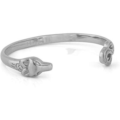 Akitsune Ferus Bracelet Bijoux de Bras Femmes Hommes Bracelet en Acier Inoxydable Cuff Bracelet Renard Minimaliste Argent 55mm - Publicité Akitsune Ferus Bracelet Bijoux de Bras Femmes Hommes Bracelet en Acier Inoxydable Cuff Bracelet Renard Minimaliste Argent 55mm - Publicité