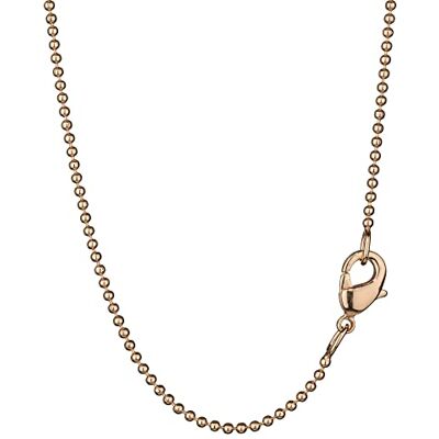 NKlaus 60cm élégante chaîne boule ronde laiton doré 1,5mm de large Collier mince 8574 - Publicité NKlaus 60cm élégante chaîne boule ronde laiton doré 1,5mm de large Collier mince 8574 - Publicité
