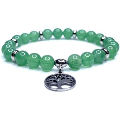 Felicidade Bracelet en Aventurine Verte Naturelle avec Charm Arbre de Vie – Véritables Pierres Semi-Précieuses 8MM – Bijou Spirituel & Énergétique – Accessoire Unisexe Élégant Homme & Femme - Publicité Felicidade Bracelet en Aventurine Verte Naturelle avec Charm Arbre de Vie – Véritables Pierres Semi-Précieuses 8MM – Bijou Spirituel & Énergétique – Accessoire Unisexe Élégant Homme & Femme - Publicité