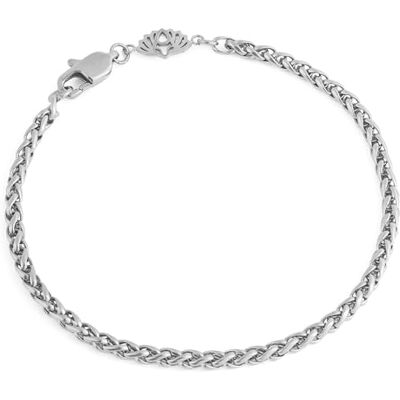 Akitsune Cor Wheat Bracelet maillons 3 mm de diamtre Hommes Femmes BL Chane en Acier Inoxydable Mousqueton Minimaliste Argent 21 cm - Publicité Akitsune Cor Wheat Bracelet maillons 3 mm de diamtre Hommes Femmes BL Chane en Acier Inoxydable Mousqueton Minimaliste Argent 21 cm - Publicité
