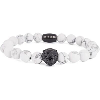 Akitsune Regis Bracelet de Perles Bijoux de Bras Femme Homme Onyx Lion - Publicité Akitsune Regis Bracelet de Perles Bijoux de Bras Femme Homme Onyx Lion - Publicité