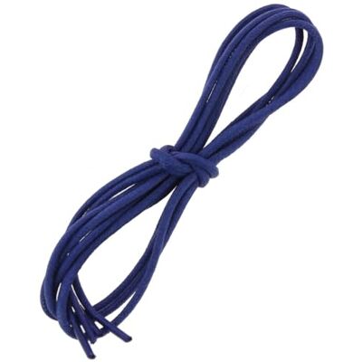 Les Lacets Français. Lacets ronds et épais. 3mm, Coton. Bleu roi. 75cm FABRIQUE EN FRANCE - Publicité Les Lacets Français. Lacets ronds et épais. 3mm, Coton. Bleu roi. 75cm FABRIQUE EN FRANCE - Publicité
