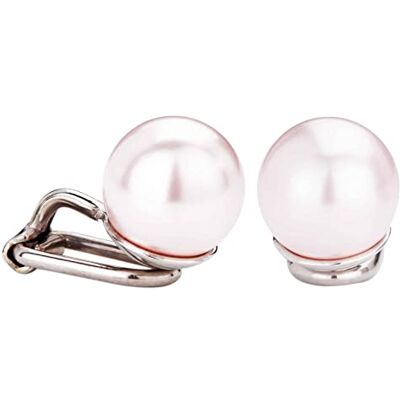 Traveller Boucles d'oreille clip Perle 10mm rose platiné - Publicité Traveller Boucles d'oreille clip Perle 10mm rose platiné - Publicité