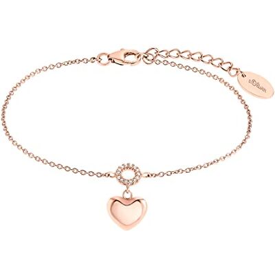 s.Oliver Bracelet en argent sterling 925/acier inoxydable pour femme, bracelet cœur, livré dans un coffret cadeau. Publicité s.Oliver Bracelet en argent sterling 925/acier inoxydable pour femme, bracelet cœur, livré dans un coffret cadeau. Publicité