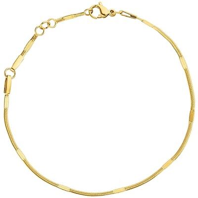 Purelei® Kanani Bracelet – Bracelet gourmette élégant et fantaisie pour femme – Acier inoxydable plaqué or 8K – Longueur réglable en 6/7,5/20 cm – Inspiration Hawaïenne & Résistant à l'eau - Publicité Purelei® Kanani Bracelet – Bracelet gourmette élégant et fantaisie pour femme – Acier inoxydable plaqué or 8K – Longueur réglable en 6/7,5/20 cm – Inspiration Hawaïenne & Résistant à l'eau - Publicité