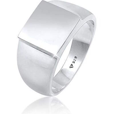 Kuzzoi Chevalière pour homme polie, anneau massif (11 mm) en argent sterling 925, bijou de motard robuste avec surface rectangulaire, bague pour homme de taille 54 à 66, 0607322120 - Publicité Kuzzoi Chevalière pour homme polie, anneau massif (11 mm) en argent sterling 925, bijou de motard robuste avec surface rectangulaire, bague pour homme de taille 54 à 66, 0607322120 - Publicité