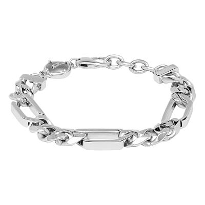 Diesel Bracelet homme en acier inoxydable avec fermoir mousqueton - Publicité Diesel Bracelet homme en acier inoxydable avec fermoir mousqueton - Publicité