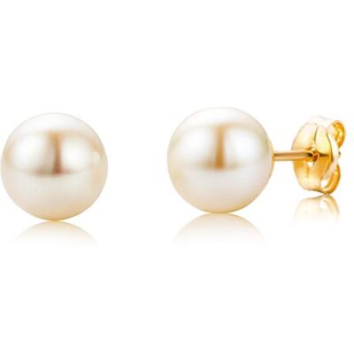 Miore Boucles d'Oreilles Femme, Clous, Or 18 ct 750, Perles d'eau douce blanches 7mm, Design rond, Fermoir papillon, Fabriqué en Italie, Bijoux Femme avec Boîte à Bijoux - Publicité Miore Boucles d'Oreilles Femme, Clous, Or 18 ct 750, Perles d'eau douce blanches 7mm, Design rond, Fermoir papillon, Fabriqué en Italie, Bijoux Femme avec Boîte à Bijoux - Publicité