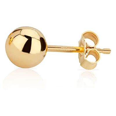 NKlaus Simple 4,0mm Boule Clou d'oreille 9 carats 375 Or Jaune Boucles d'oreilles Femme - Publicité NKlaus Simple 4,0mm Boule Clou d'oreille 9 carats 375 Or Jaune Boucles d'oreilles Femme - Publicité