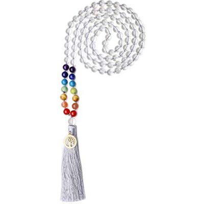 COAI Collier Mala 108 Perles Nouées Pierre Unisexe - Publicité COAI Collier Mala 108 Perles Nouées Pierre Unisexe - Publicité