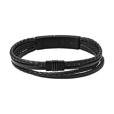 Fossil Bracelet Pour Hommes Vintage Casual, Longueur Intérieure : 175mm 190mm Bracelet Noir En Acier Inoxydable, - Publicité Fossil Bracelet Pour Hommes Vintage Casual, Longueur Intérieure : 175mm 190mm Bracelet Noir En Acier Inoxydable, - Publicité