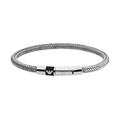 Emporio Armani Bracelet Pour Homme, Bracelet En Acier Inoxydable Argenté, EGS1623040 - Publicité Emporio Armani Bracelet Pour Homme, Bracelet En Acier Inoxydable Argenté, EGS1623040 - Publicité