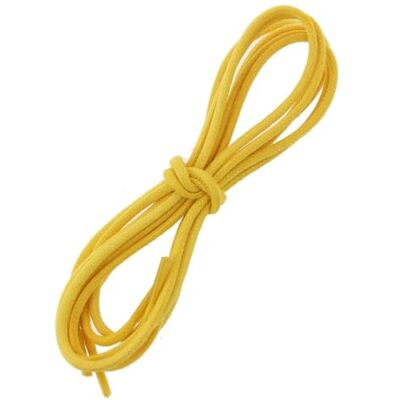 Les Lacets Français. Lacets ronds et épais. 3mm, Coton. Jaune bouton d'or. 75cm FABRIQUE EN FRANCE - Publicité Les Lacets Français. Lacets ronds et épais. 3mm, Coton. Jaune bouton d'or. 75cm FABRIQUE EN FRANCE - Publicité