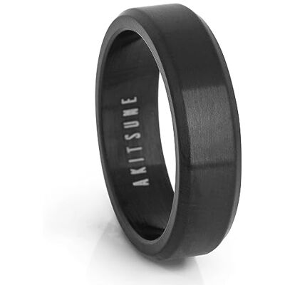 Akitsune Purus Anneau de Bande Anneau Design troit Femme Homme Acier Inoxydable Elgant Luxe Premium Minimaliste Noir Mat US 10 - Publicité Akitsune Purus Anneau de Bande Anneau Design troit Femme Homme Acier Inoxydable Elgant Luxe Premium Minimaliste Noir Mat US 10 - Publicité