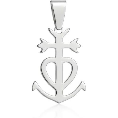 Felicidade Pendentif Croix de Camargue – Bijou Symbolique de Foi, Espérance & Charité – Acier Inoxydable Doré ou Argenté – Accessoire Unisexe Élégant & Spirituel – Idée Cadeau Pleine de Sens - Publicité Felicidade Pendentif Croix de Camargue – Bijou Symbolique de Foi, Espérance & Charité – Acier Inoxydable Doré ou Argenté – Accessoire Unisexe Élégant & Spirituel – Idée Cadeau Pleine de Sens - Publicité