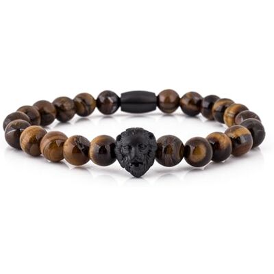 Akitsune Regis Bracelet de Perles Bijoux de Bras Femme Homme Onyx Lion - Publicité Akitsune Regis Bracelet de Perles Bijoux de Bras Femme Homme Onyx Lion - Publicité