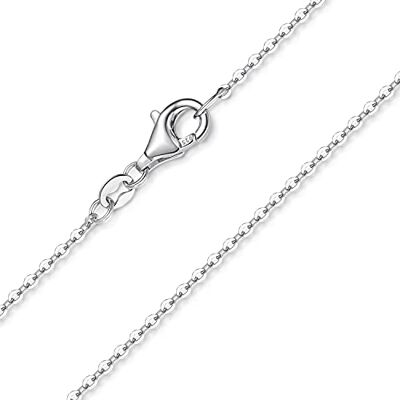 MATERIA by Matthias Wagner chaîne d'ancre rhodié 1,2 mm pour femme, argent 925 - Publicité MATERIA by Matthias Wagner chaîne d'ancre rhodié 1,2 mm pour femme, argent 925 - Publicité