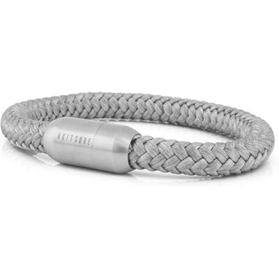 Akitsune Portus Bracelet Corde Voile Boucle magntique Bracelet Femme Ancre Homme Maritime Argent Mat Gris 20cm - Publicité Akitsune Portus Bracelet Corde Voile Boucle magntique Bracelet Femme Ancre Homme Maritime Argent Mat Gris 20cm - Publicité