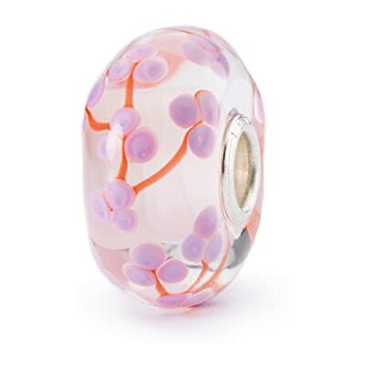 Trollbeads Perle en forme de fleur de pêcher 2022, Verre - Publicité Trollbeads Perle en forme de fleur de pêcher 2022, Verre - Publicité