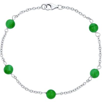 Bling Jewelry Bracelet Perles Culture D'Eau Douce Roses Noires Blanches 7Mm Véritable Pierre Précieuse En Jade Vert Chaîne Argent Sterling Plaqué Or Jaune Bracelet Perles Station Argent Sterling .925 7 7,5 8 Pouces - Publicité Bling Jewelry Bracelet Perles Culture D'Eau Douce Roses Noires Blanches 7Mm Véritable Pierre Précieuse En Jade Vert Chaîne Argent Sterling Plaqué Or Jaune Bracelet Perles Station Argent Sterling .925 7 7,5 8 Pouces - Publicité