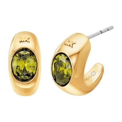 Michael Kors Boucles d’oreilles pour femme en métal doré en laiton avec fermoir à tige sécurisé - Publicité Michael Kors Boucles d’oreilles pour femme en métal doré en laiton avec fermoir à tige sécurisé - Publicité